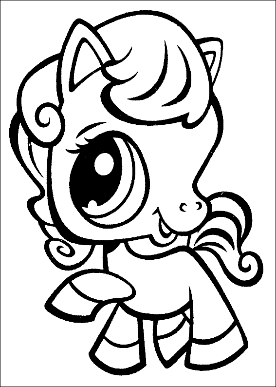 Coloriage Pet Shop Poney