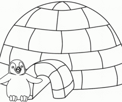 Coloriage Igloo