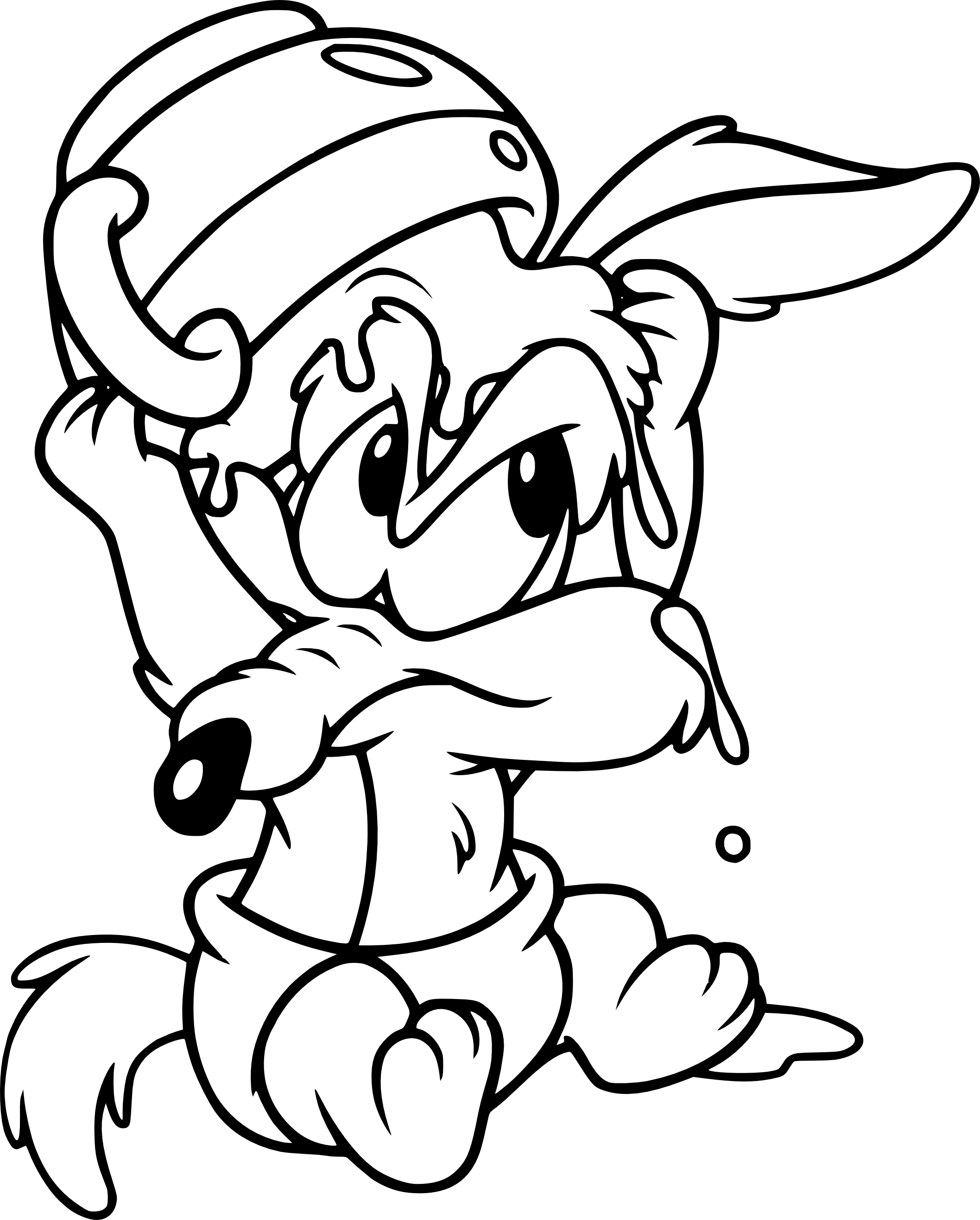 Coloriage bébé coyote Looney Tunes