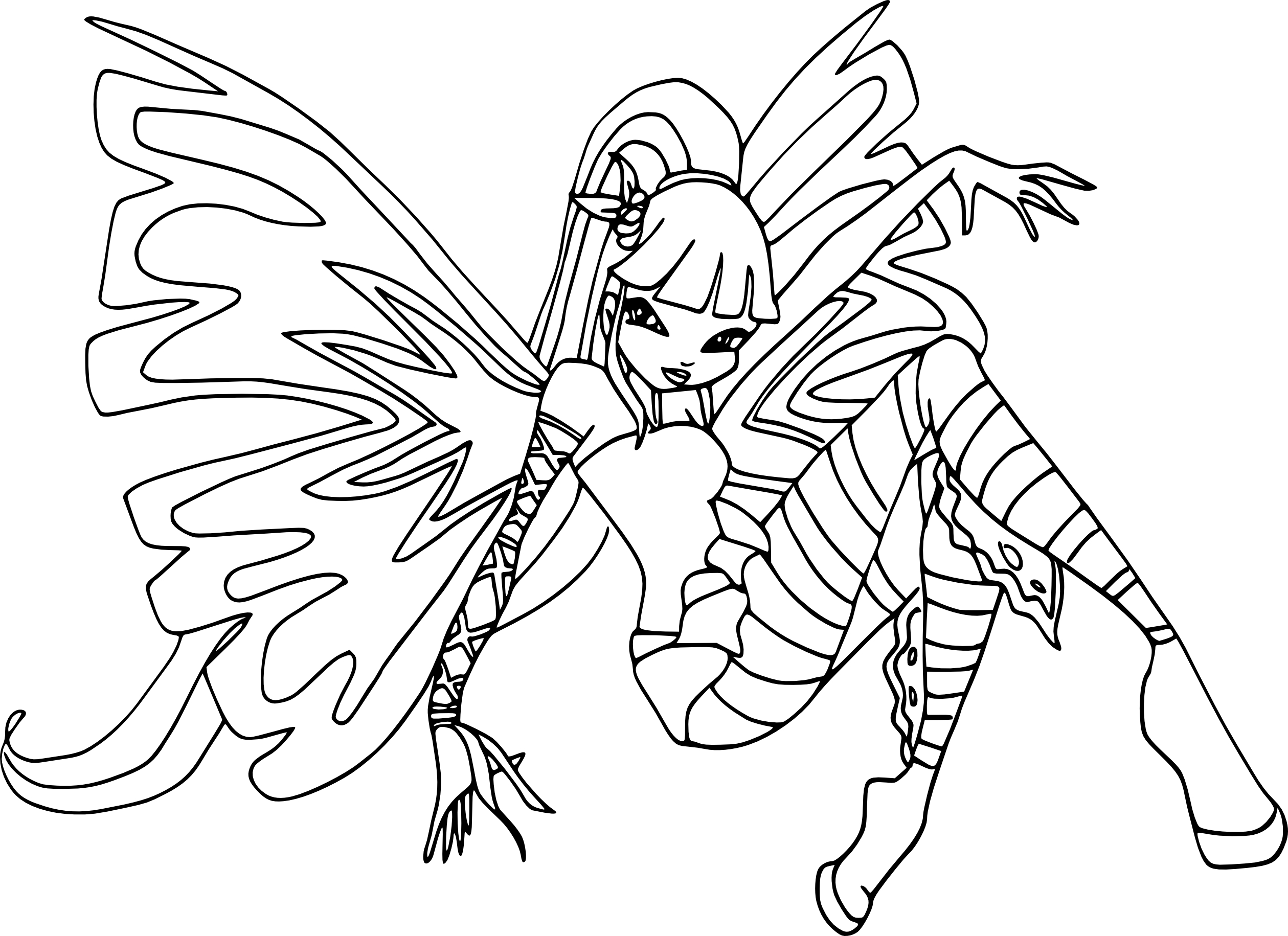 Coloriage Musa Sirenix