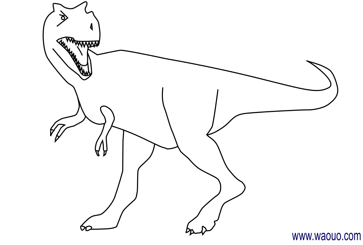 Coloriage Tyrannosaure